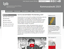 Tablet Screenshot of kommunalwahl-bw.de